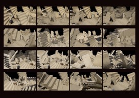 [STACK AND FOLD] 2021 / Videoanimation, 6:45 Min. LOOP [Filmstills]